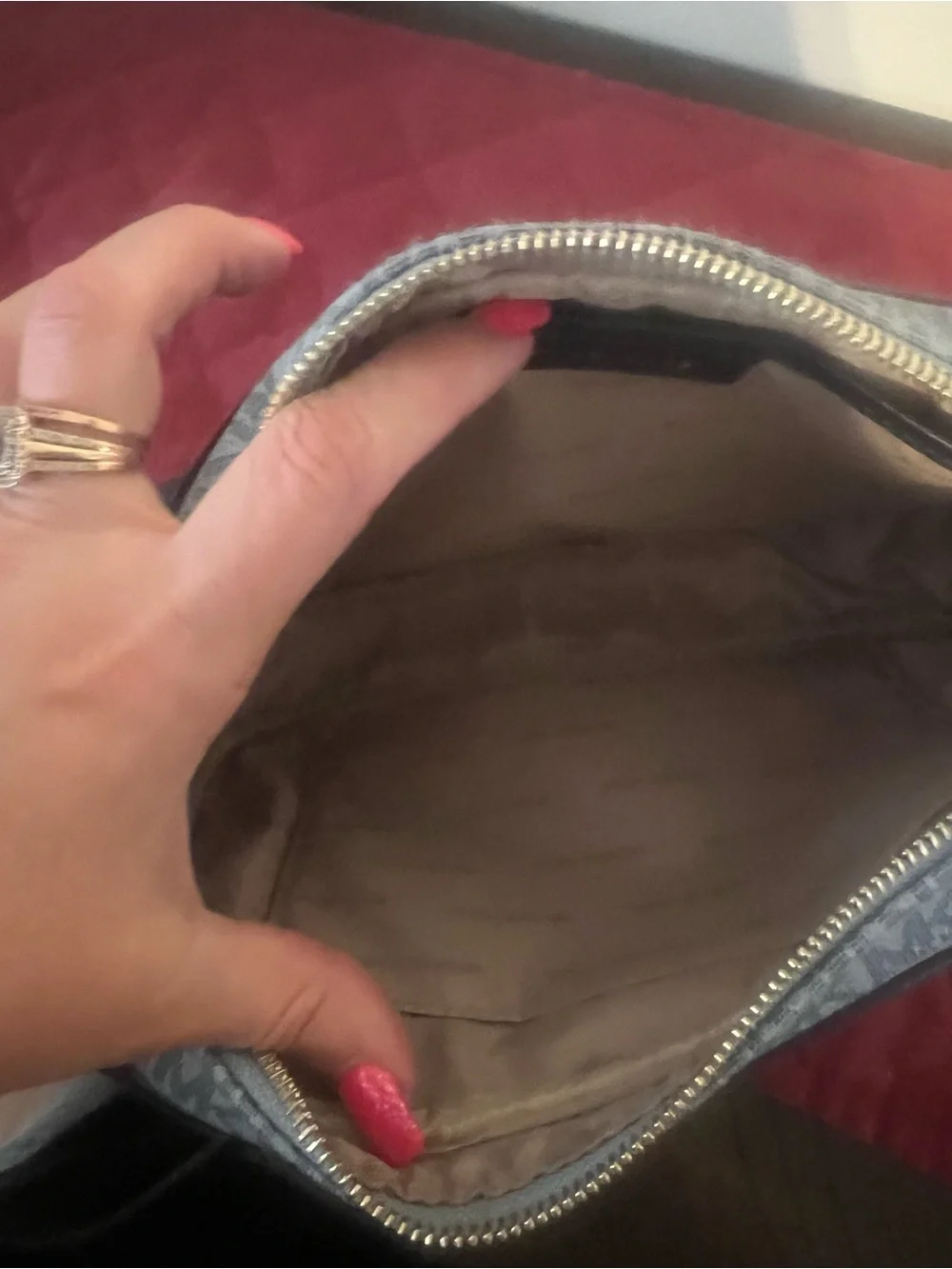 Michael Kors Light Blue MK Logo Crossbody Bag